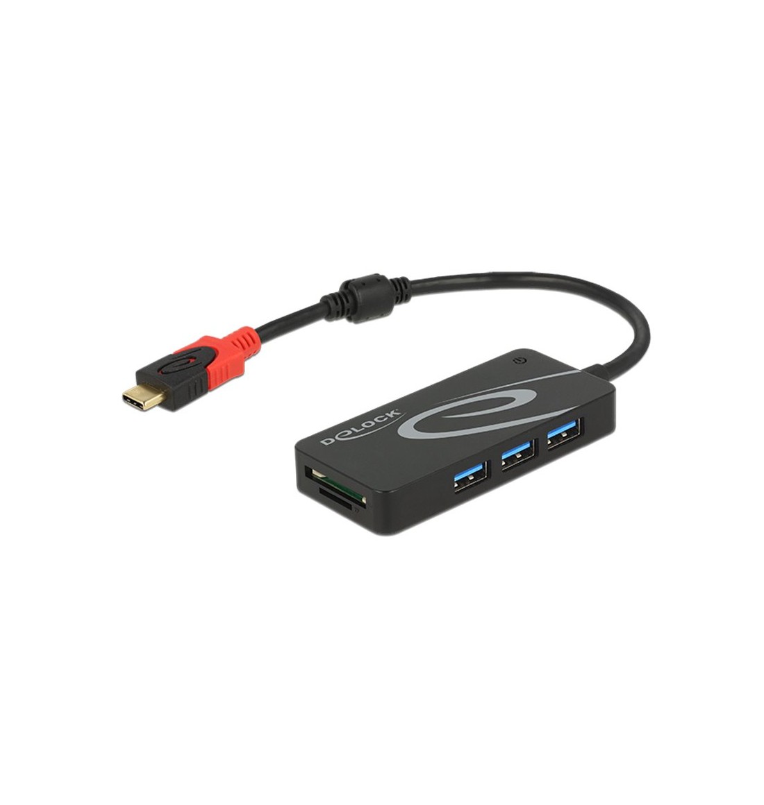 Lettore di schede USB 3.2 Gen1 (USB 3.0) compatto con connettore