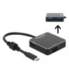 Hub USB 3.1 Gen USB Type-C - 3x USB Tipo A, slot SD / Micro SD