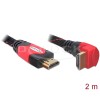 Cavo High Speed HDMI con Ethernet – HDMI A maschio - HDMI A maschio angolato 4K 2 m