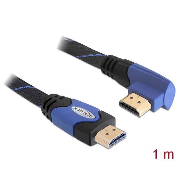 Cavo High Speed HDMI con Ethernet – HDMI A maschio - HDMI A maschio angolato 4K 1 m